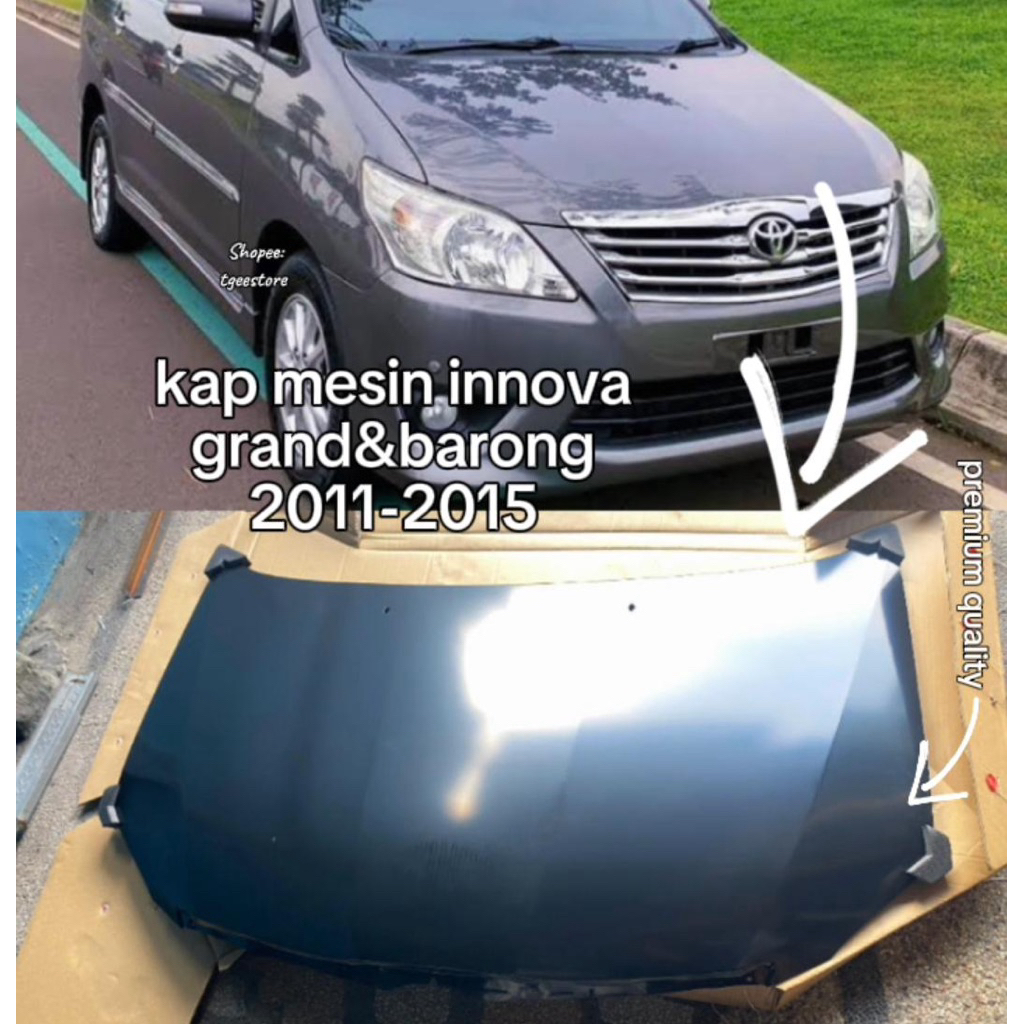 kap mesin innova grand & barong innova 2011-2015
