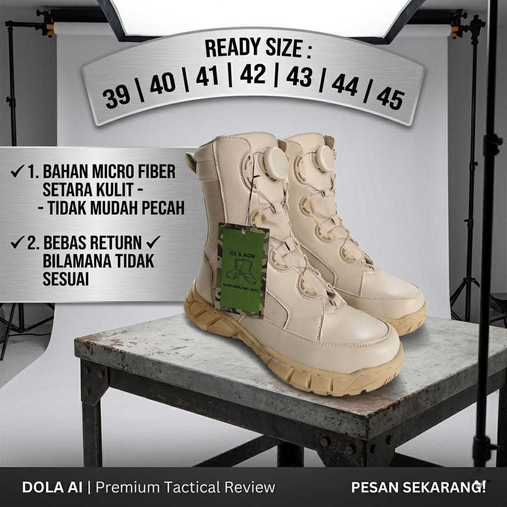 Sepatu Pdl Kemhan Tali Putar