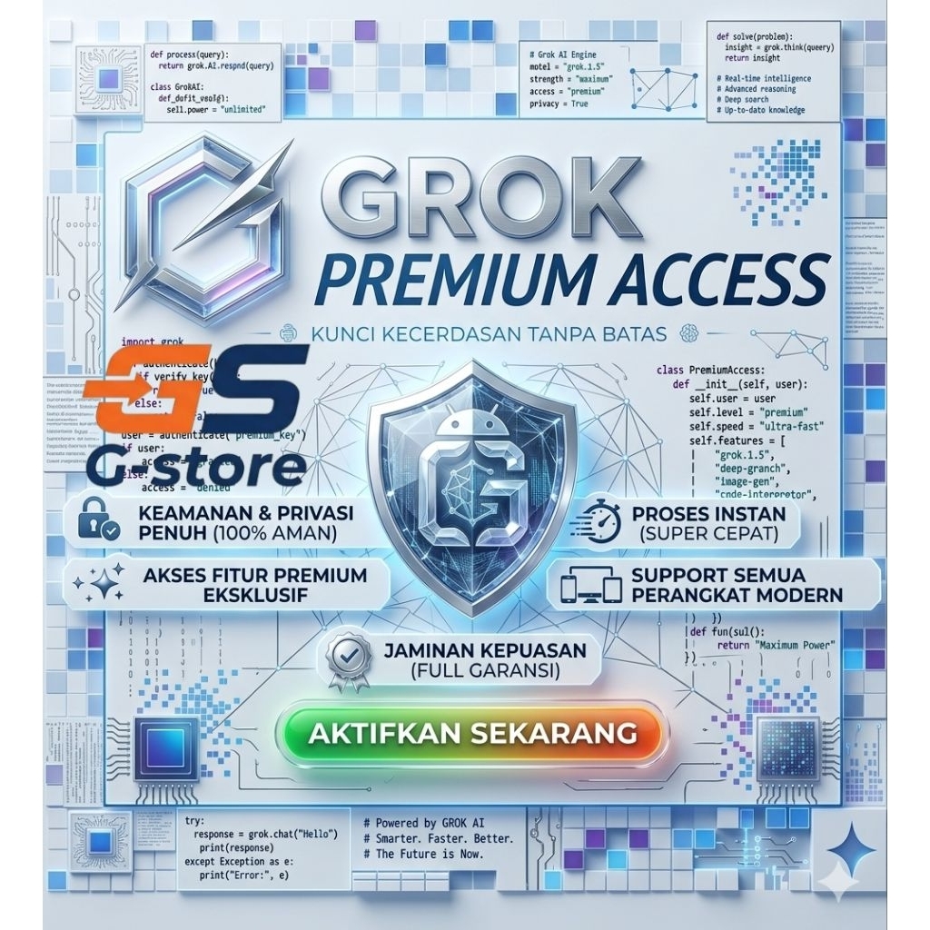Grok | SuperGrok Durasi 6 bulan  FULL GARANSI