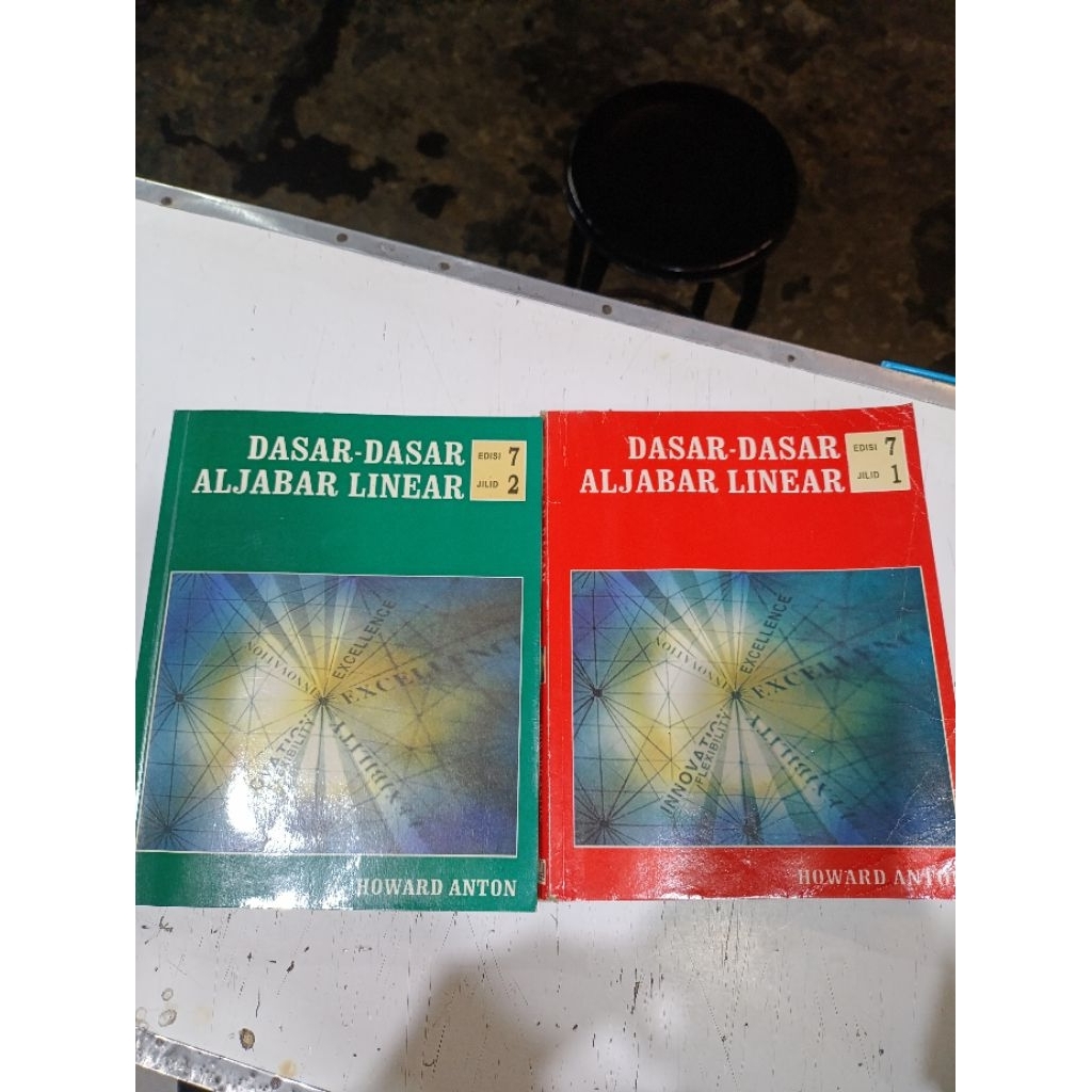 Buku Dasar Dasar Aljabar Linear Edisi 7 Jilid 1 dan 2 - Howard Anton ( Original )