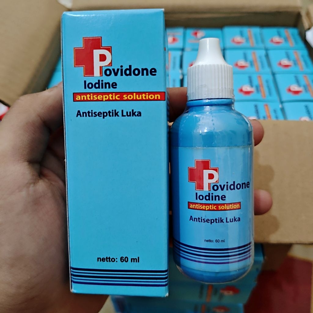 Povidone Iodine Biru Antiseptik Luka 60ml