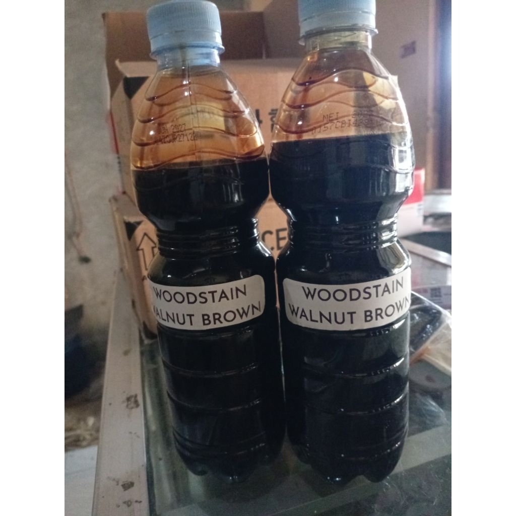 woodstain walnut brown 1/2liter