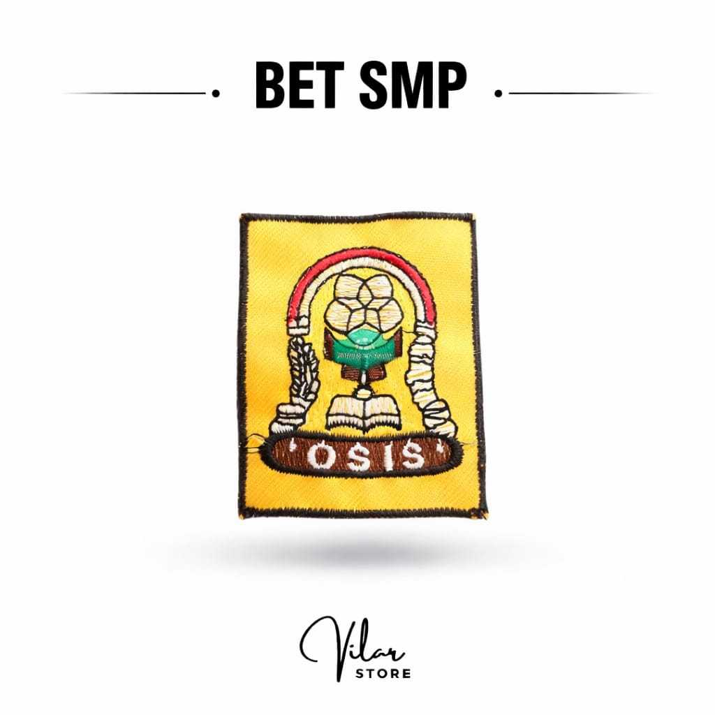 Bet SMP Sekolah Bedge Logo OSIS Perlengkapan Sekolah