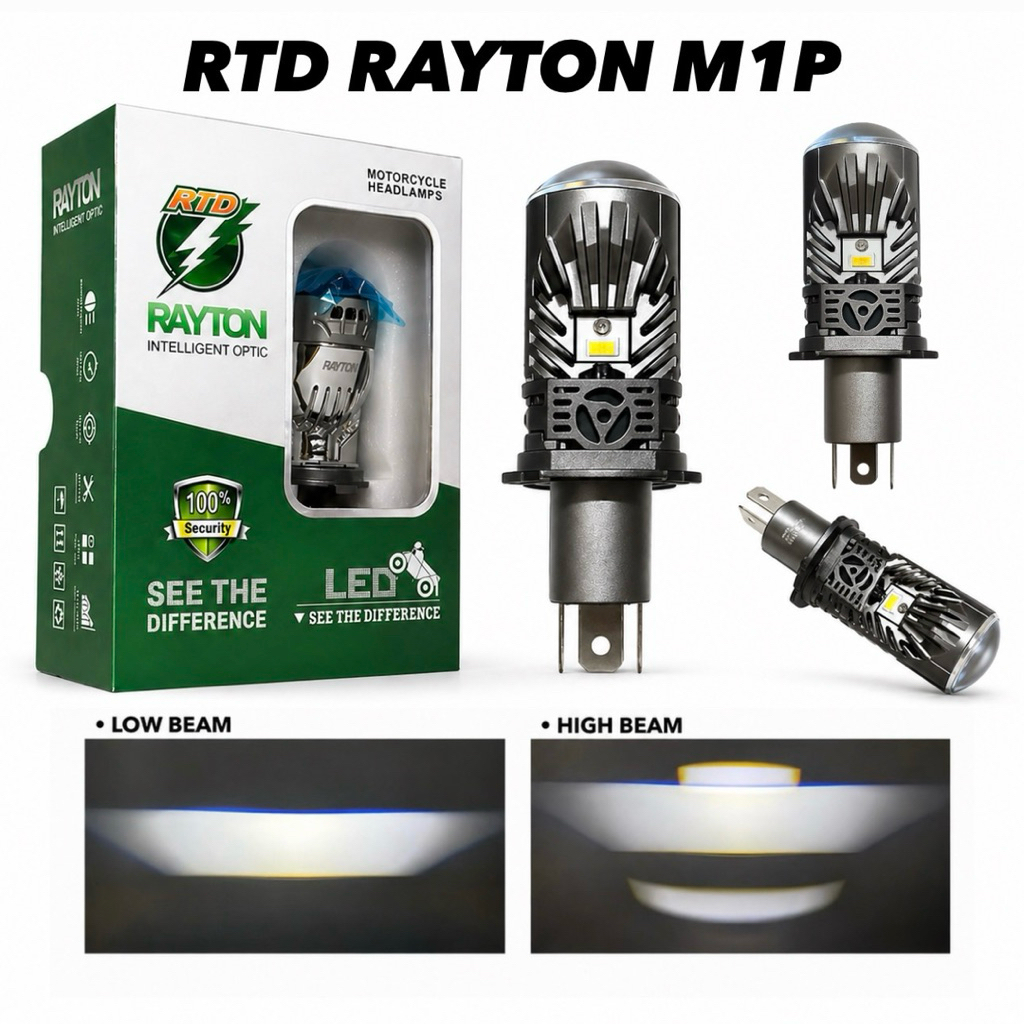 Lampu Utama RTD RAYTON M1P - Mini biled socket h4 double high beam