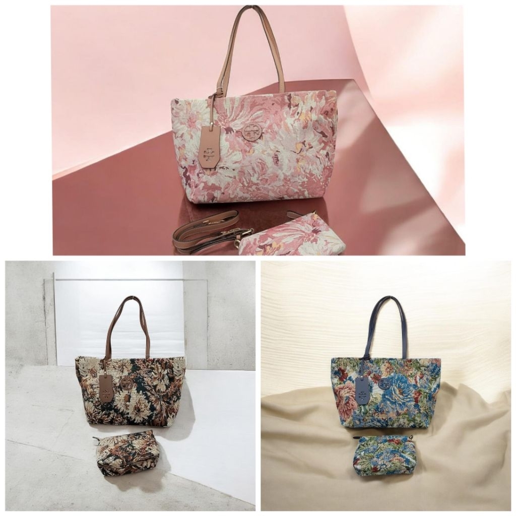 TAS WANITA FLOWER TB TORTOR IMPORT PREMIUM