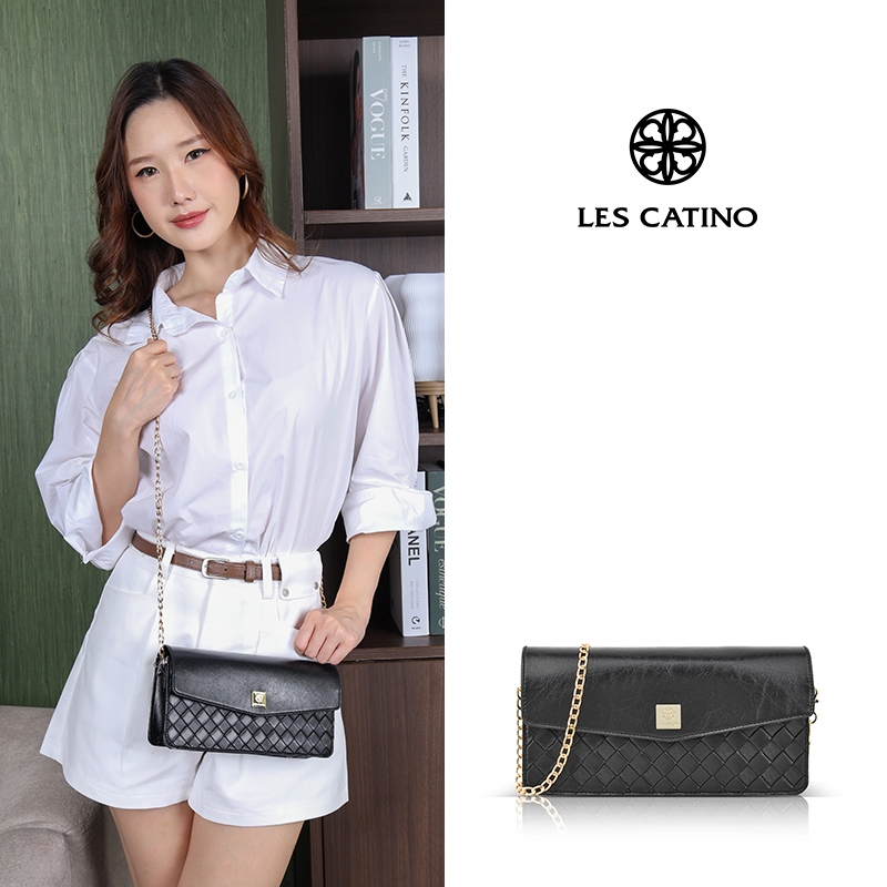 Tas Bahu Les Catino Lct-Kristi Braided Flap Shoulder