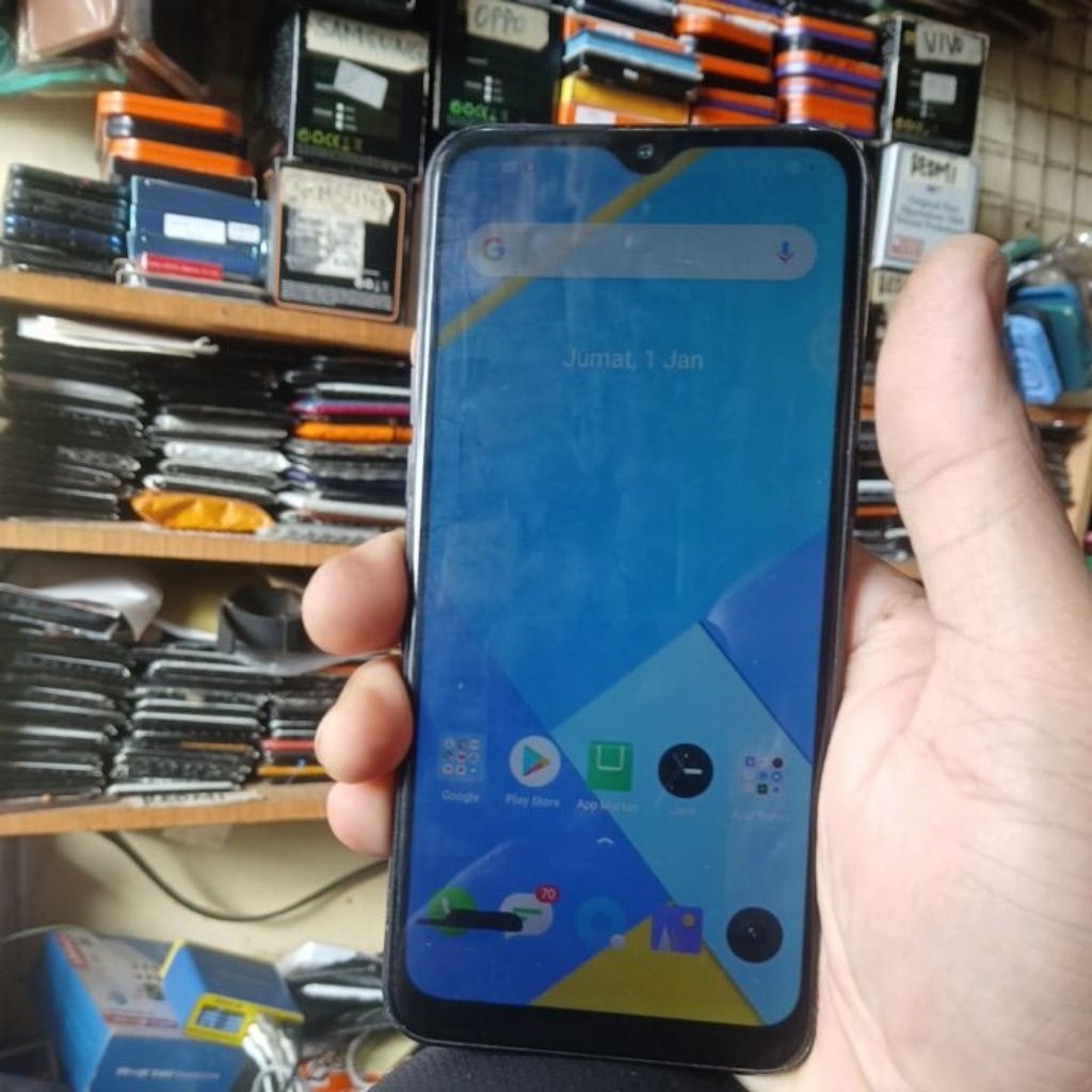 realme c2 retak, minus baca deskripsi