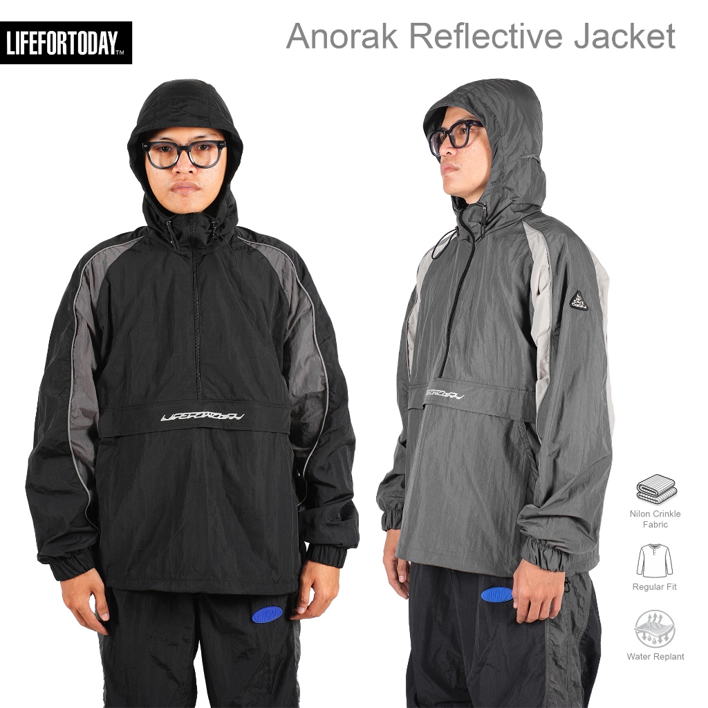 FRONTIER ANORAK JACKET REFLECTIVE LIFEFORTODAY