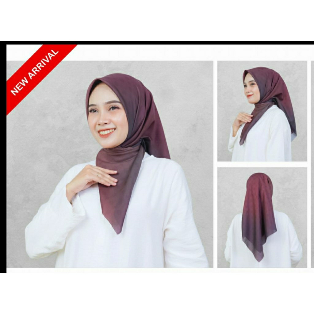 Voal Gradasi Aluna hijab cantik hijab instan gradasi