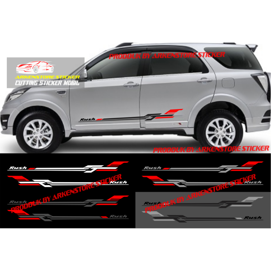 Stiker mobil terios sticker cutting stiker list sporty mobil toyota terios