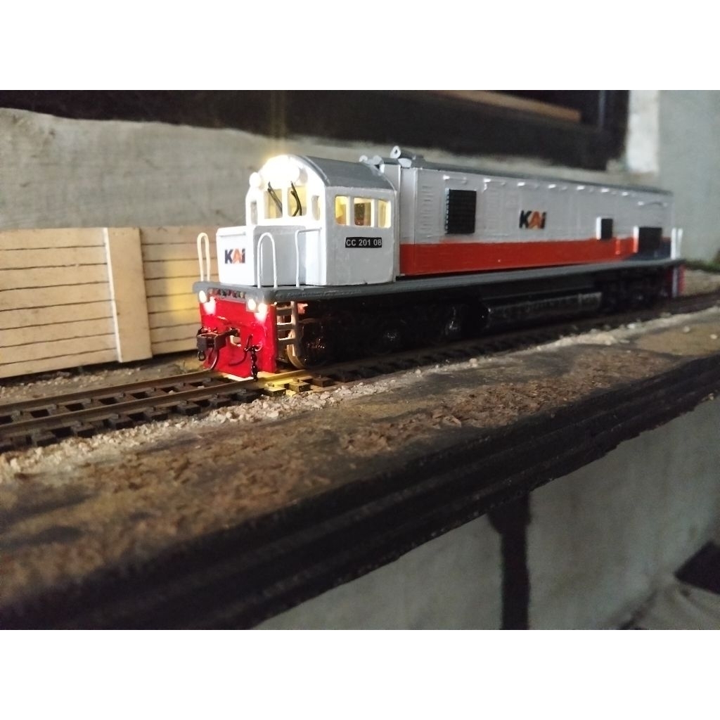 Miniatur Kereta api  bermesin analog