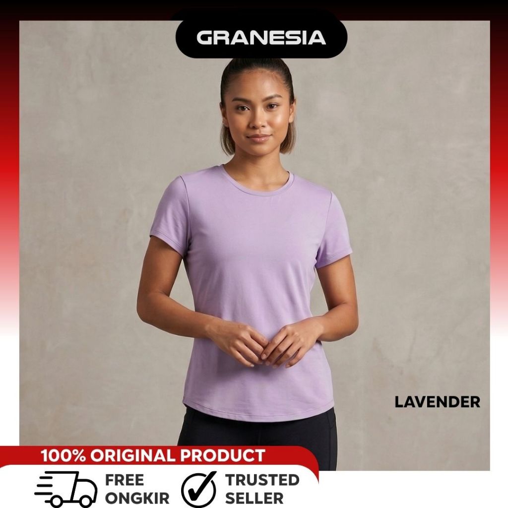 Baju Olahraga Lari Wanita H&M Sport Top Women's In DryMove|Kaos Yoga Cewe|Kaos Fitness Wanita