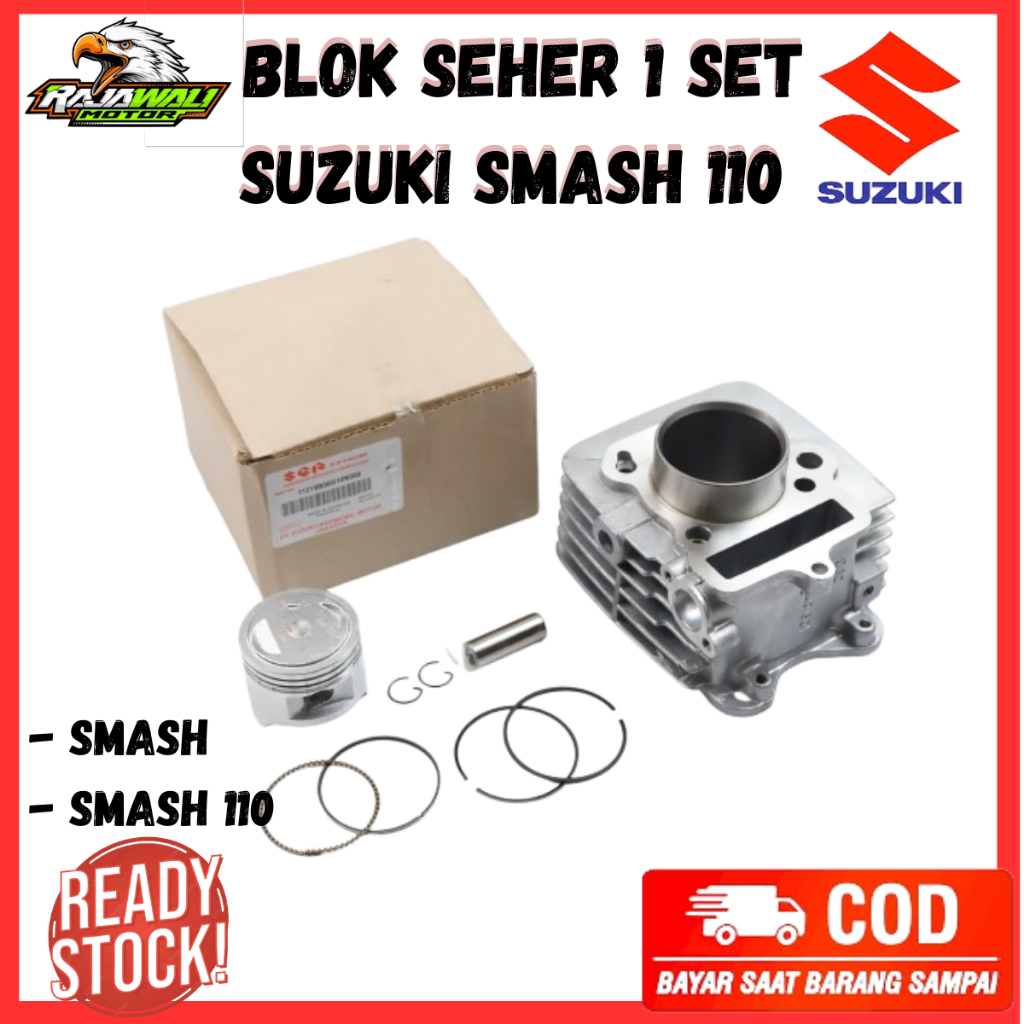 Blok Seher Suzuki Smash 110 Ori / Blok Seher Mesin 1 Set Motor Smash 110 - 11210B09G10N000