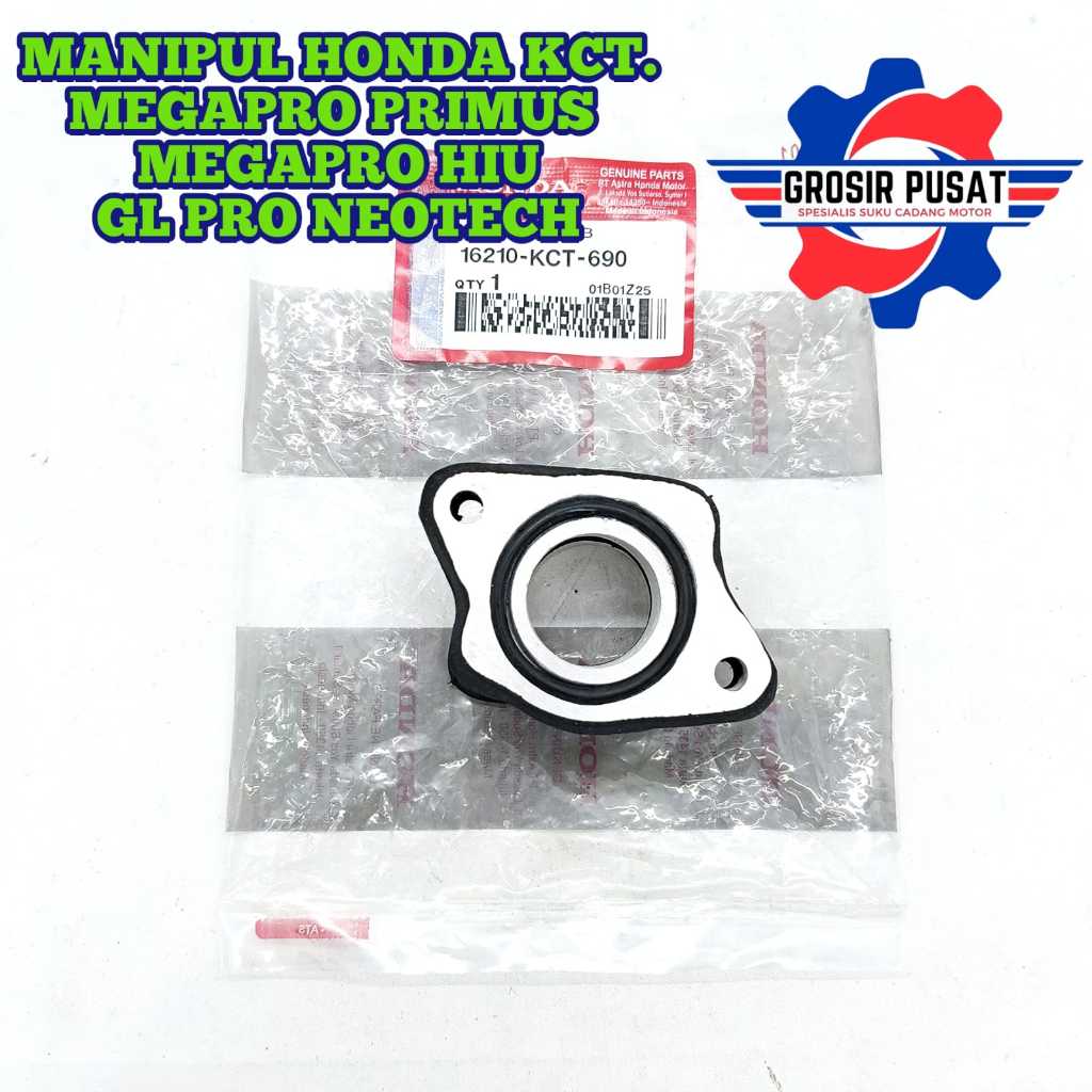 MANIPUL HONDA MEGAPRO MANIPOL INTAKE HONDA KCT INSULATOR KARBU MEGAPRO PRIMUS KARET INTAKE MEGAPRO