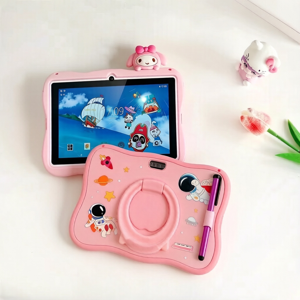 COOLVO C07 - Tablet edukasi anak 7 inci terbaru, tablet Android, tablet anak, layar HD, RAM 8GB + pe