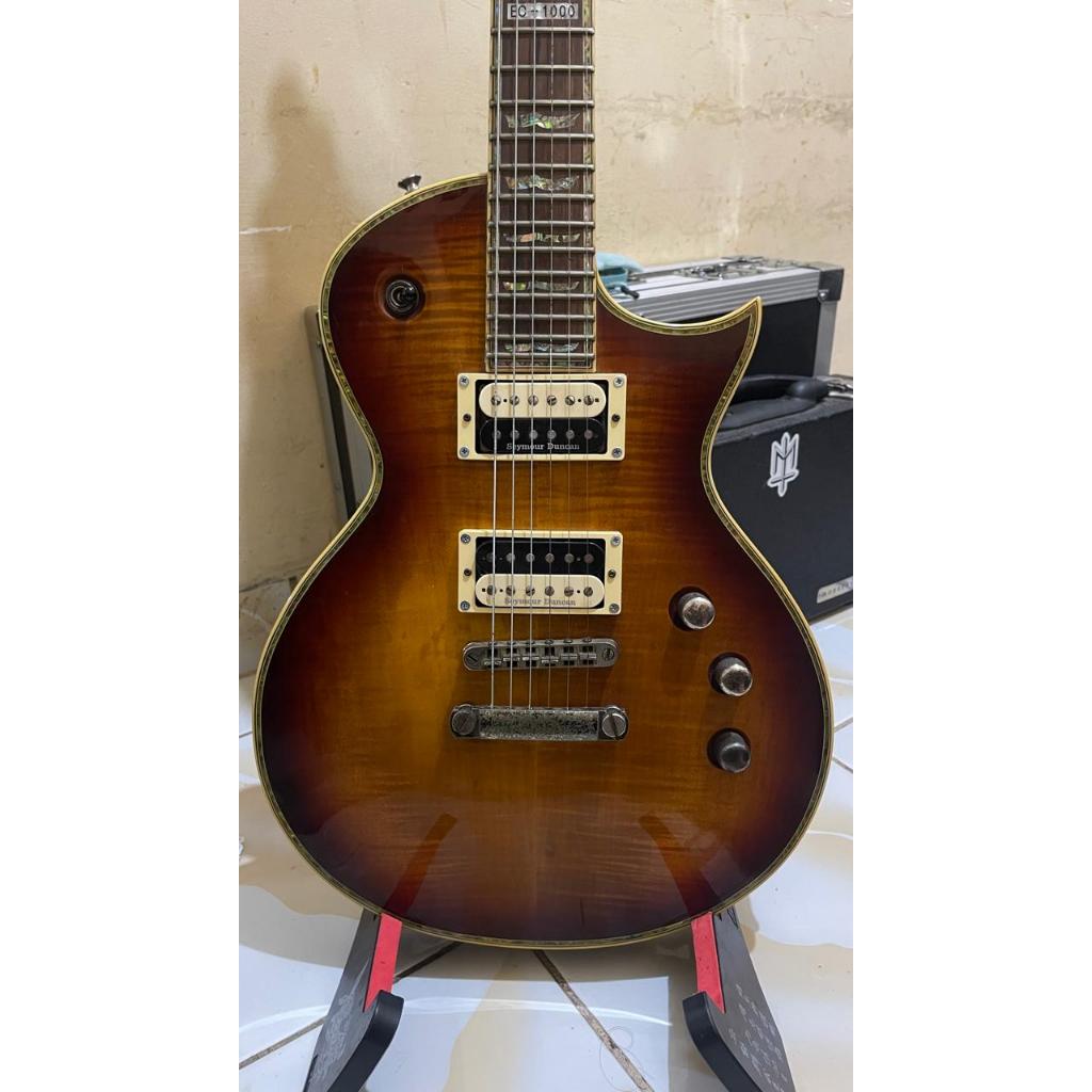 LTD BY ESP EC1000 AMBER SUNBURST PASSIVE PICKUP