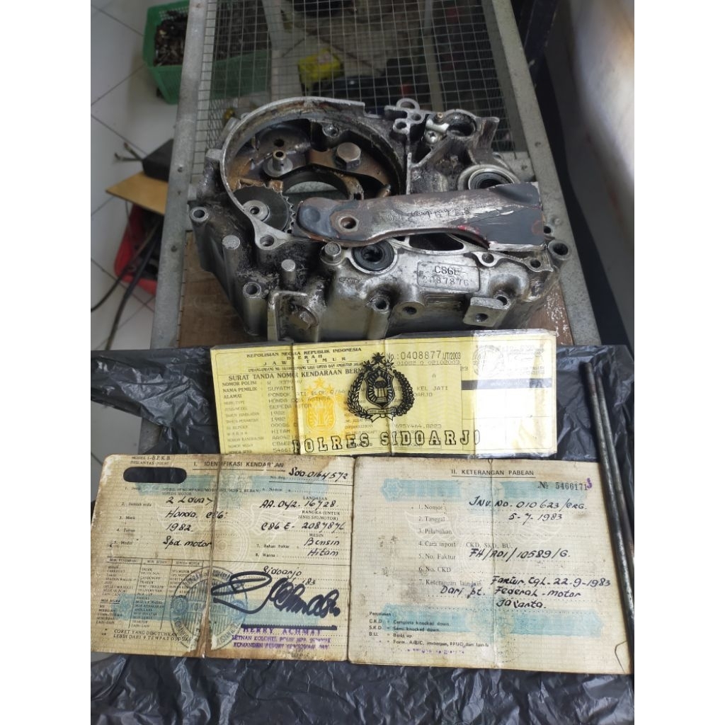 krengkes honda c86 engkel