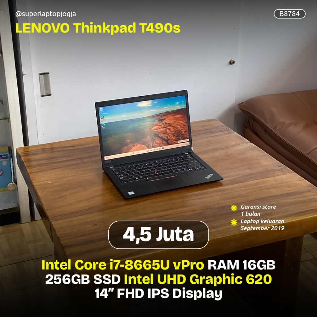 LENOVO THINKPAD T490S B8784