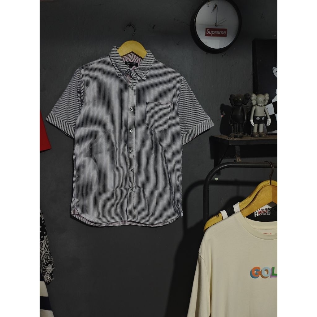 Kemeja Beams Hearts Japan Striped