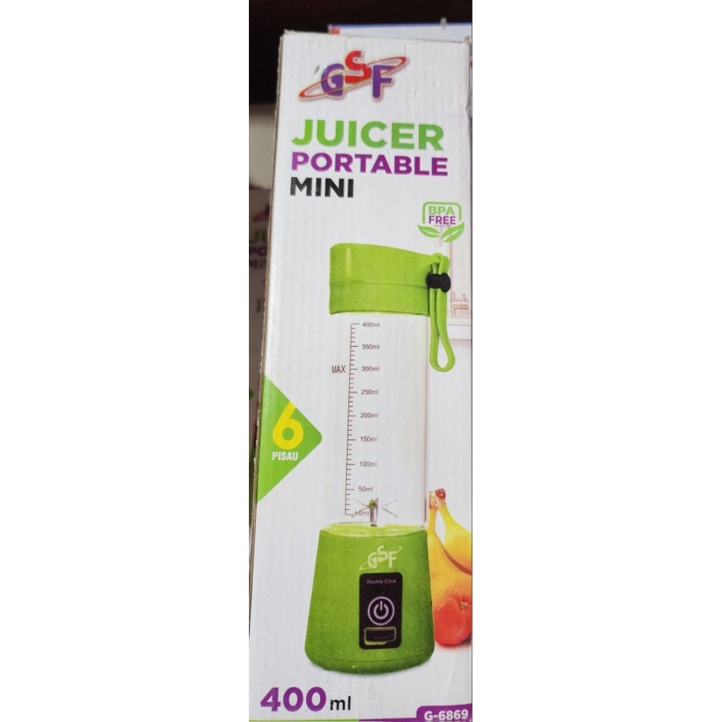 Juicer portable mini G6869 kaca blender mini 400ml