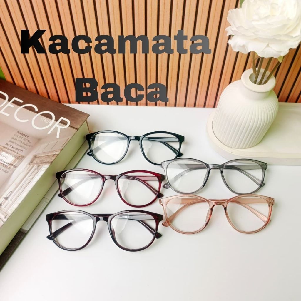 Kacamata lensa baca plus 1.00 s/d plus 3.00  frame terbaru