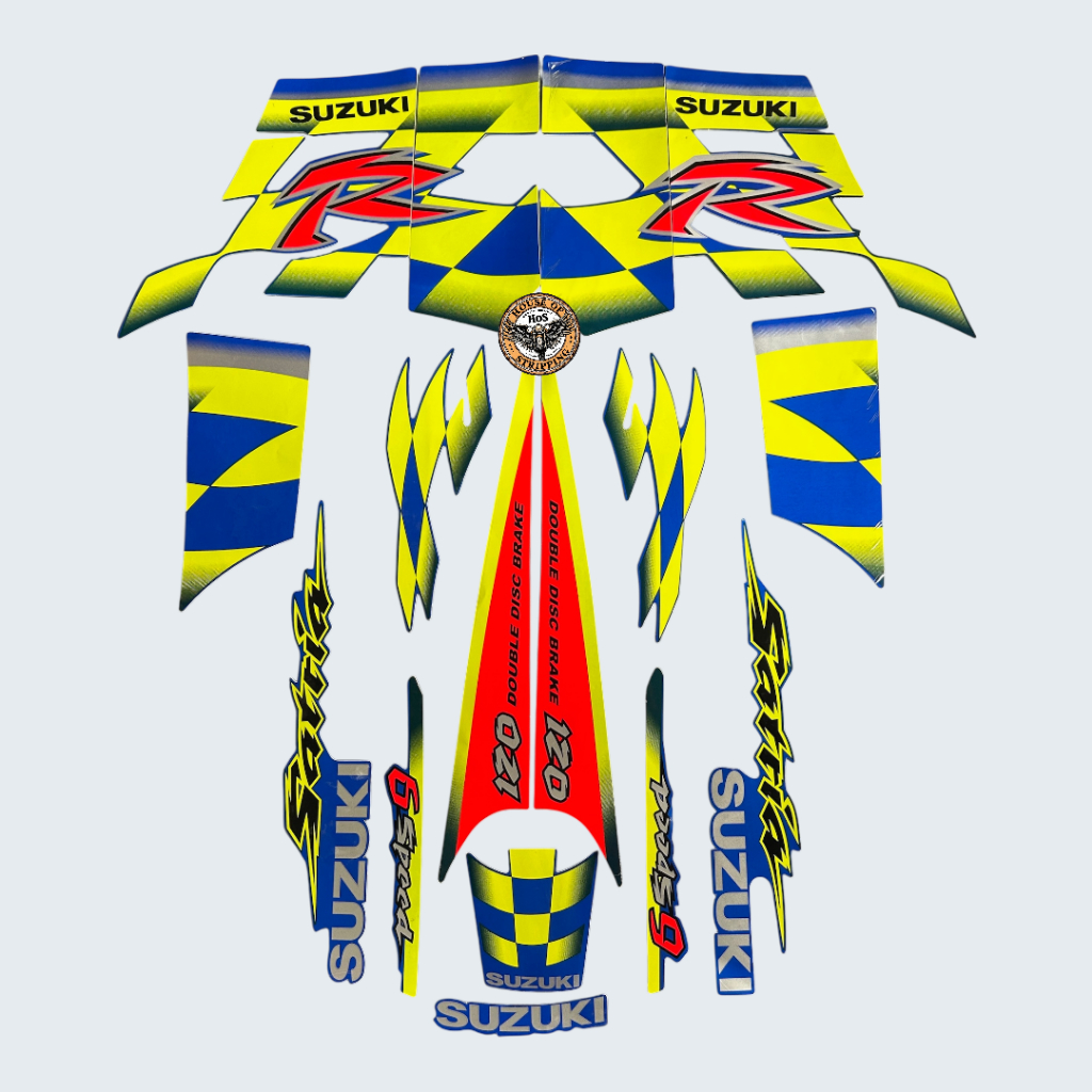 Stiker Striping Satria R Bendera Kenny Robert