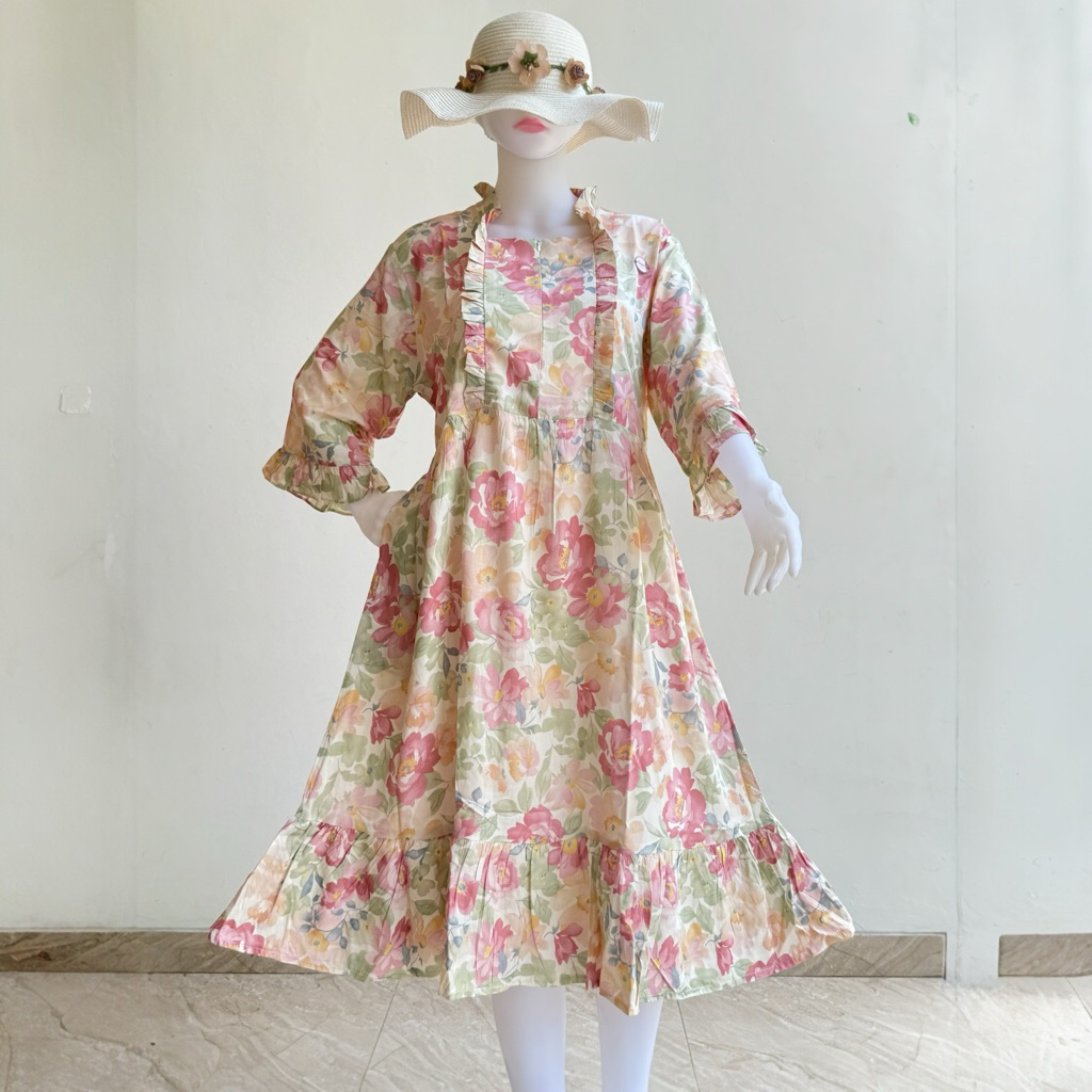 SAFITRI FASHION - SENA DRESS Daster Wanita Jumbo Daily Rayon Viscose Twill Adem Lembut Nyaman Menyer