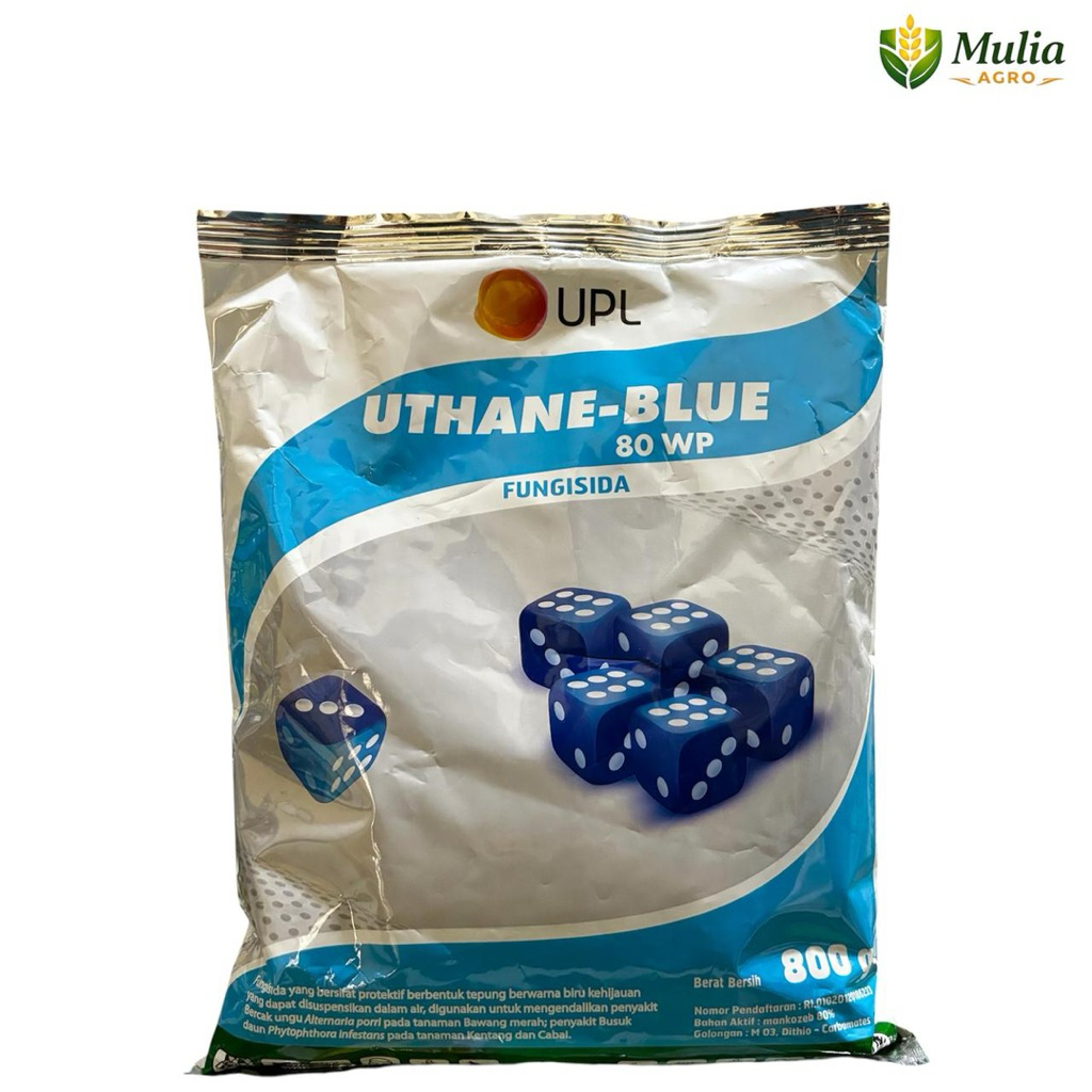 Fungisida UTHANE BLUE 80 Wp Kemasan 800 Gram - Fungisida Pembasmi Jamur Uthane Blue