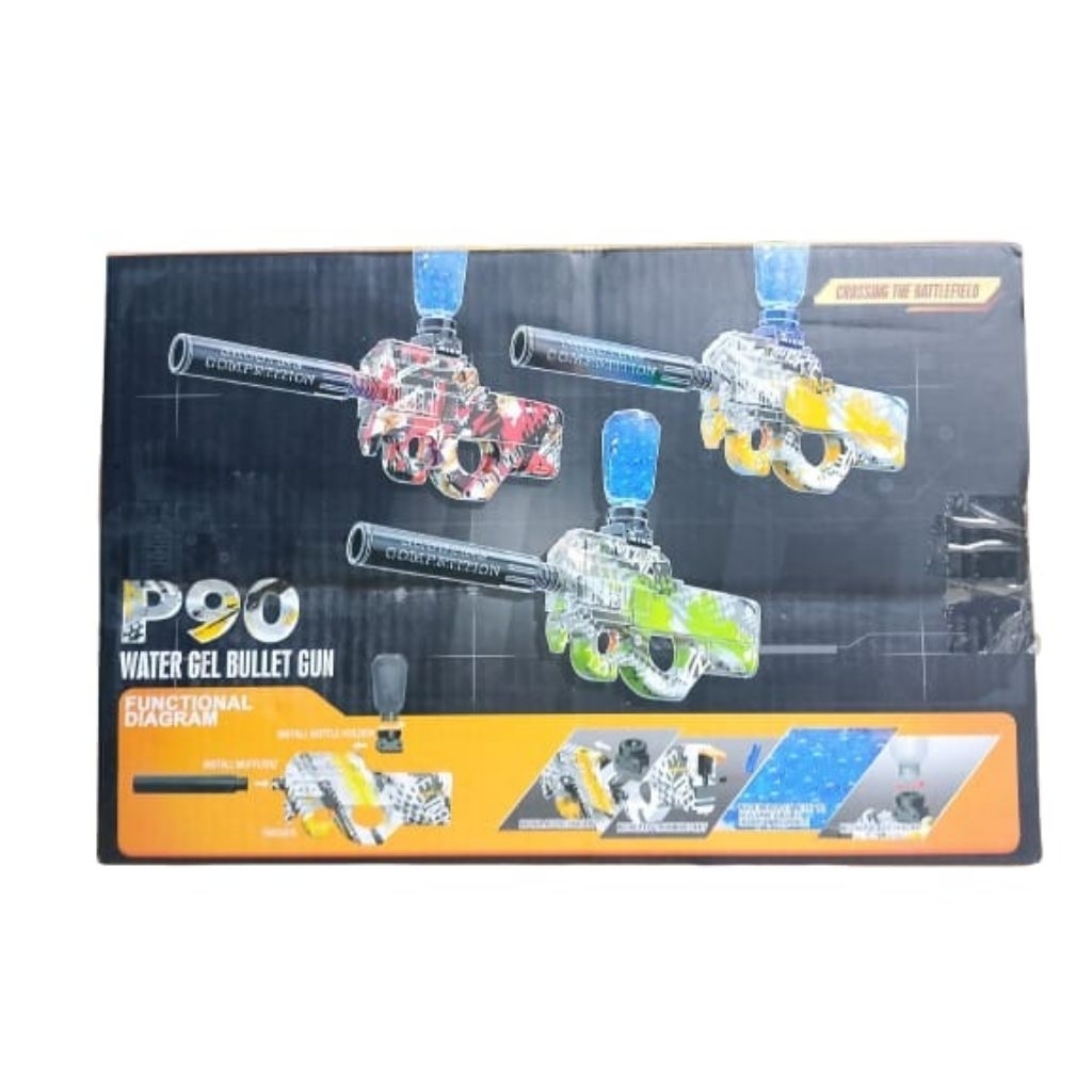 Mainan Anak Tembakan P90 Water Gel Bullet Gun