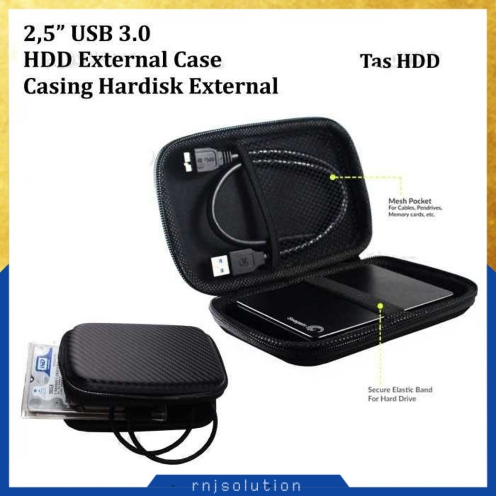 Taffware Kotak Penyimpanan Harddisk HDD EVA Case 2.5 Inch - C6963 Kotak Case Casing Tempat HDD Hardi