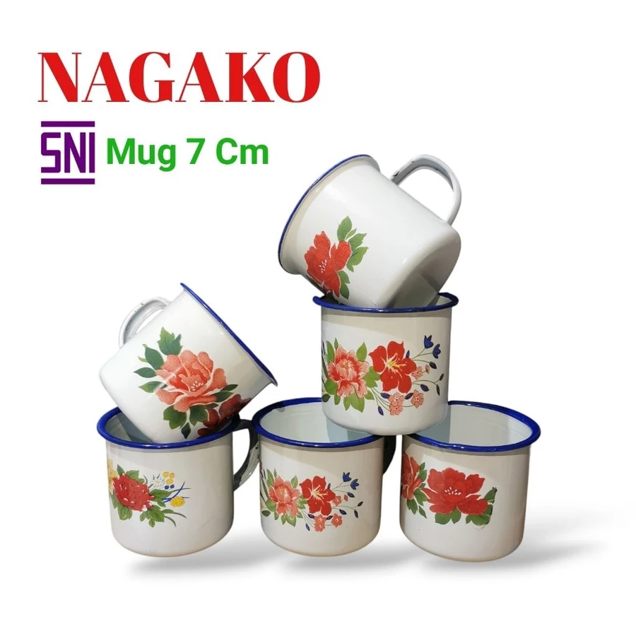 Cangkir Jadul Mug Blirik Enamel 7cm