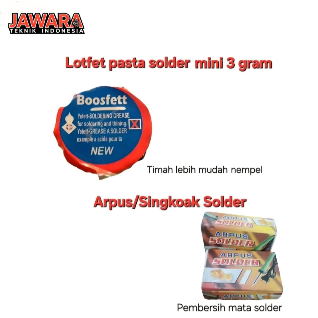 Peralatan perlangkapan solder Arpus solder/Siongkak/Gondorukem padat pembersih mata solder-Lotfet pa