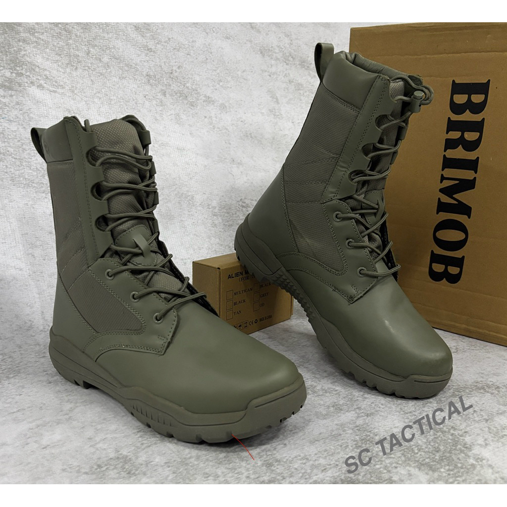 Sepatu PDL TACTICAL HIJAU BRIMOB 2024/Sepatu PDL HIJAU JATAH BRIMOB 2024