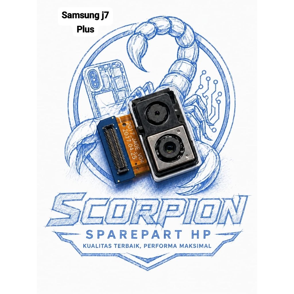 camera Samsung j7 plus bekas cabutan original satu set