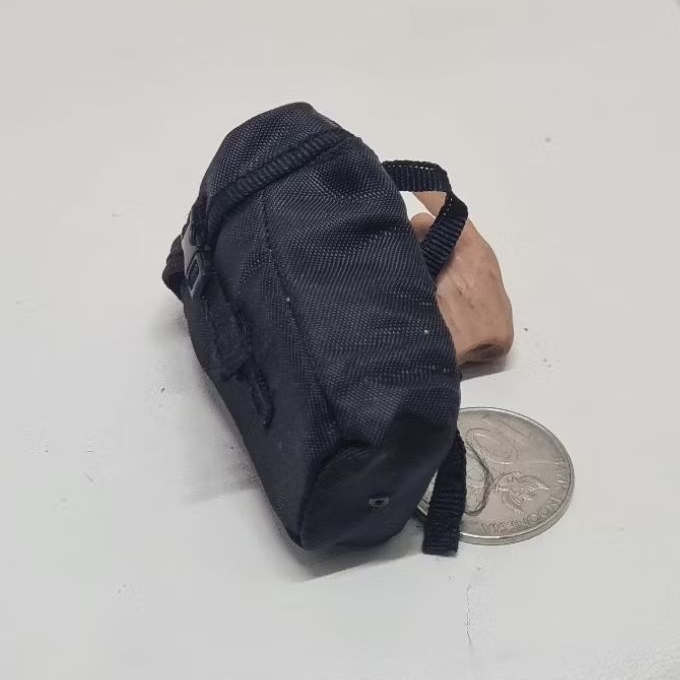 skala 1/6 miniatur tas bag militer hitam tactical figure kitbash