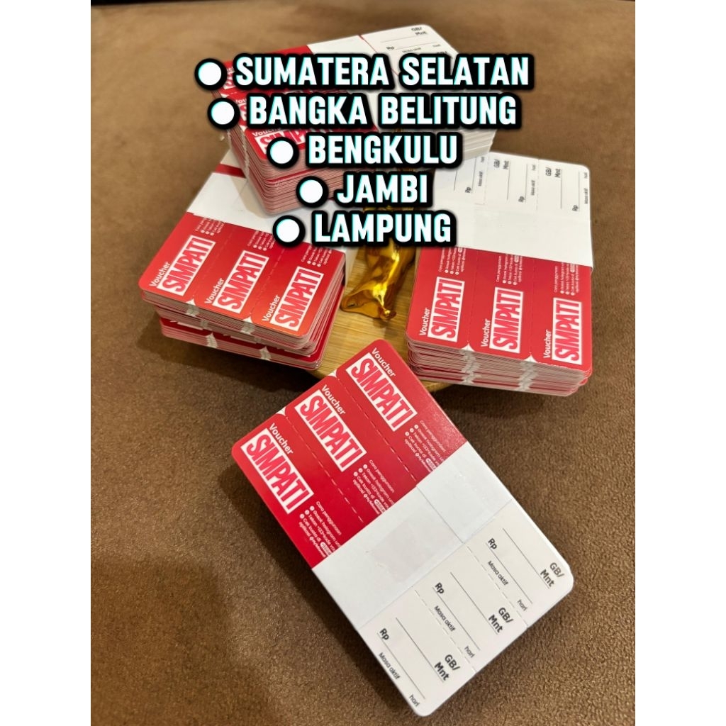 VOUCHER KOSONG TELKOMSEL SUMBAGSEL 150sn