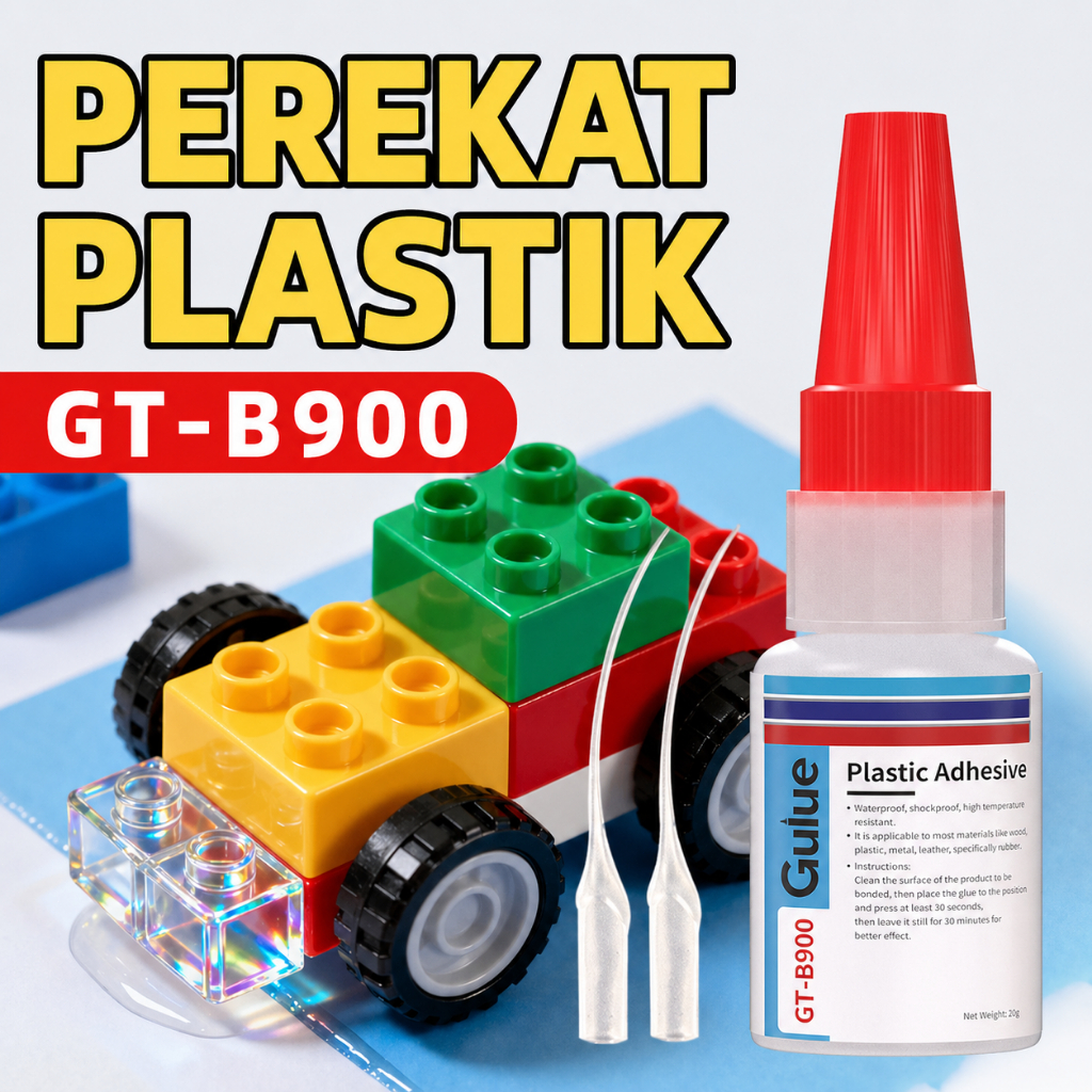 Lem Plastik Super Kuat DIY Kerajinan Fast Drying Untuk Semua Plastik