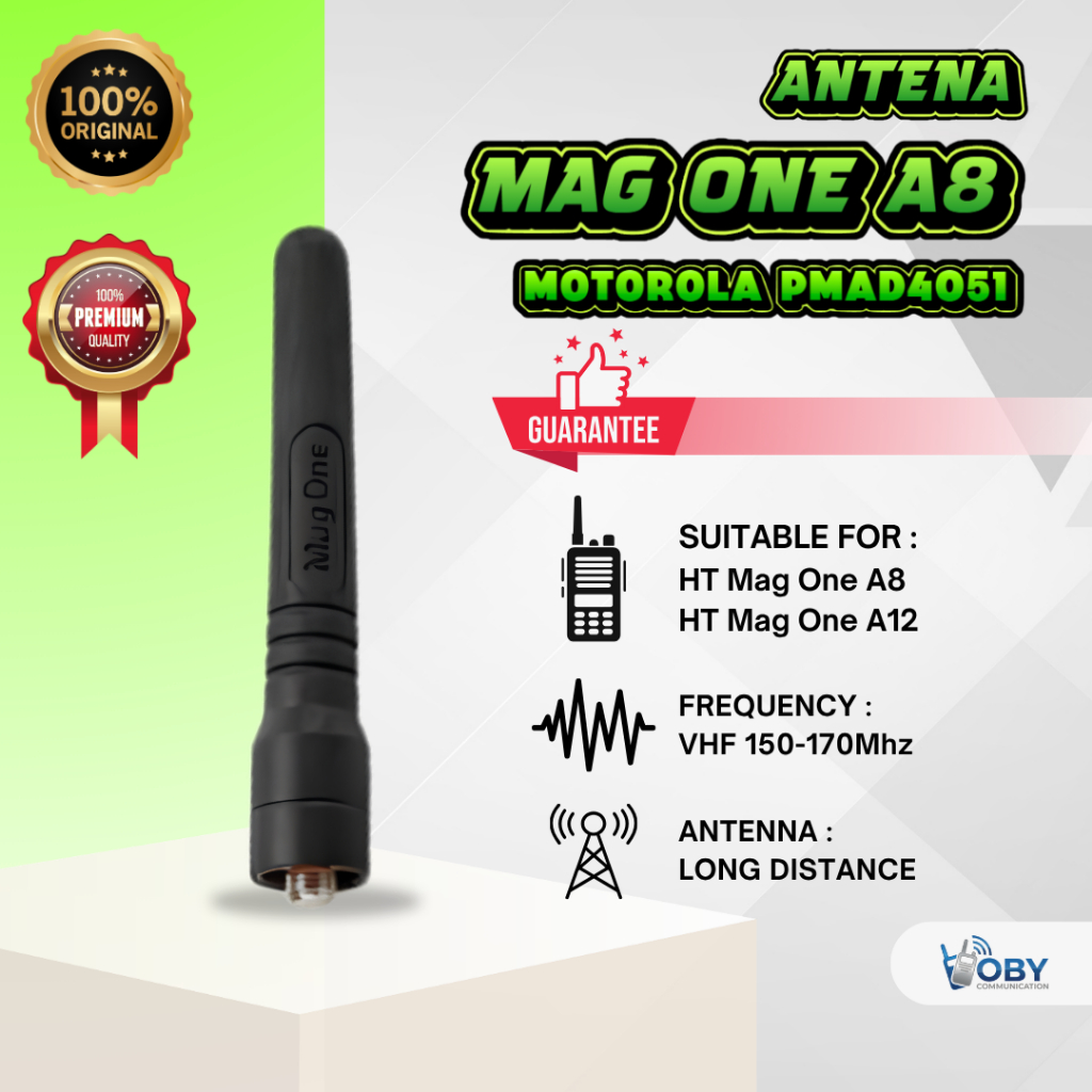 Antena HT Motorola PMAD4051 | Cocok Mag One A8 & A12, Sinyal Kuat Stabil Jarak Jauh | Cocok Untuk Pe