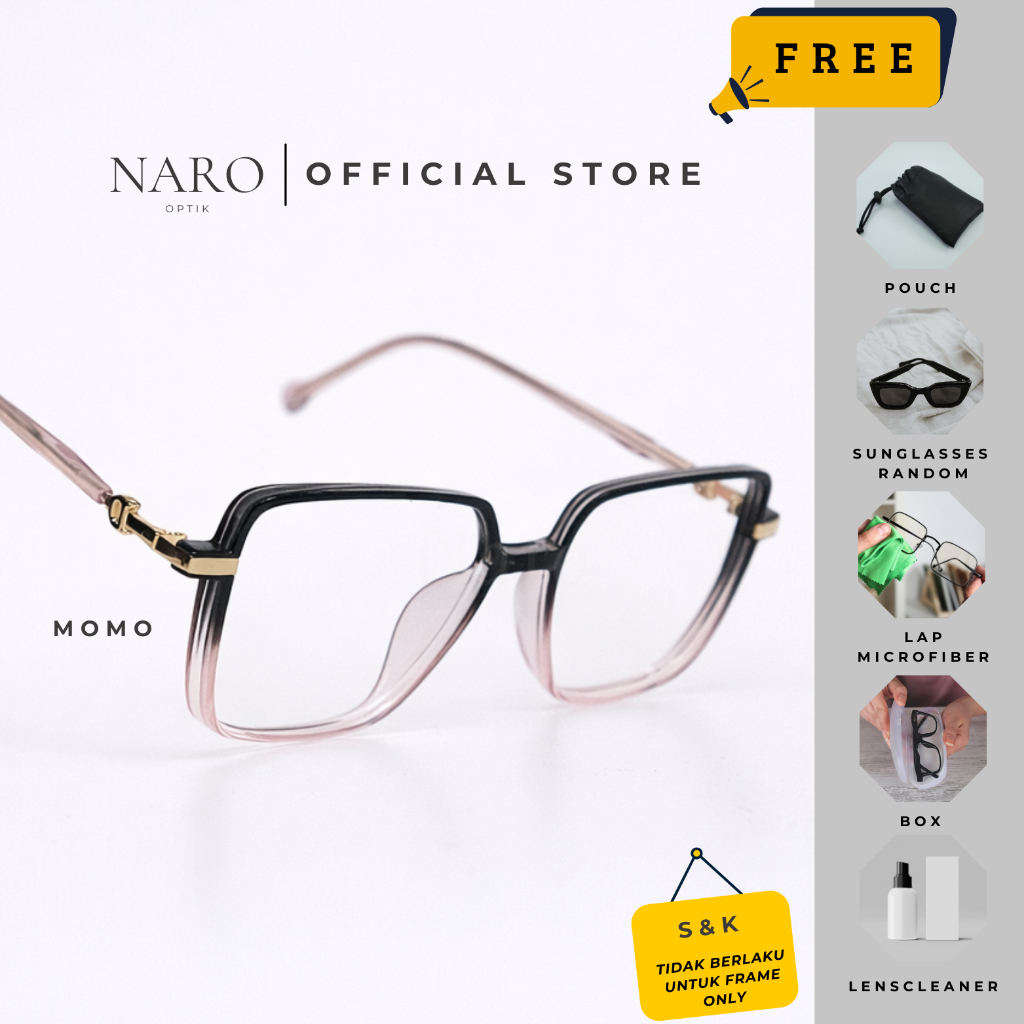 NARO Frame Kacamata Zetta Kotak Besar