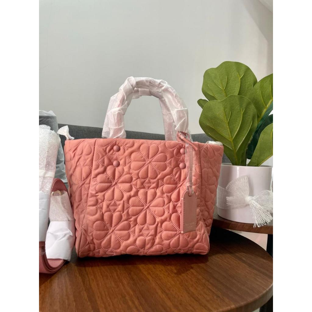 KS Tilly Quilted SMALL Tote Bag / Cosmetic Pink
