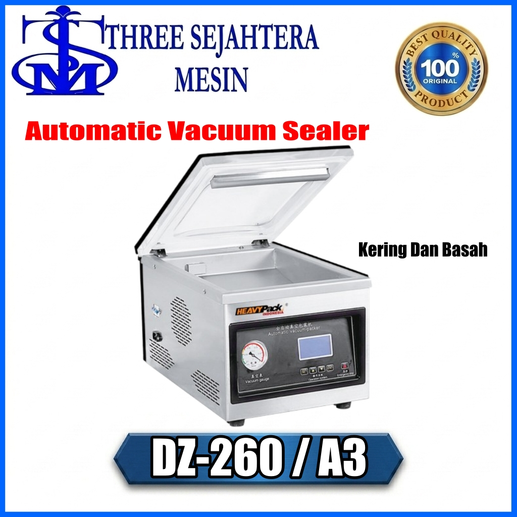 DZ-260/A3 Heavypack Vacuum Sealer Mesin Vakum Otomatis