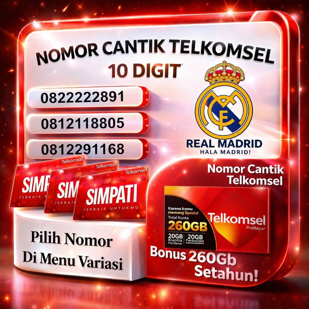 Telkomsel lite 10digit jadul bonus 260gb setahun