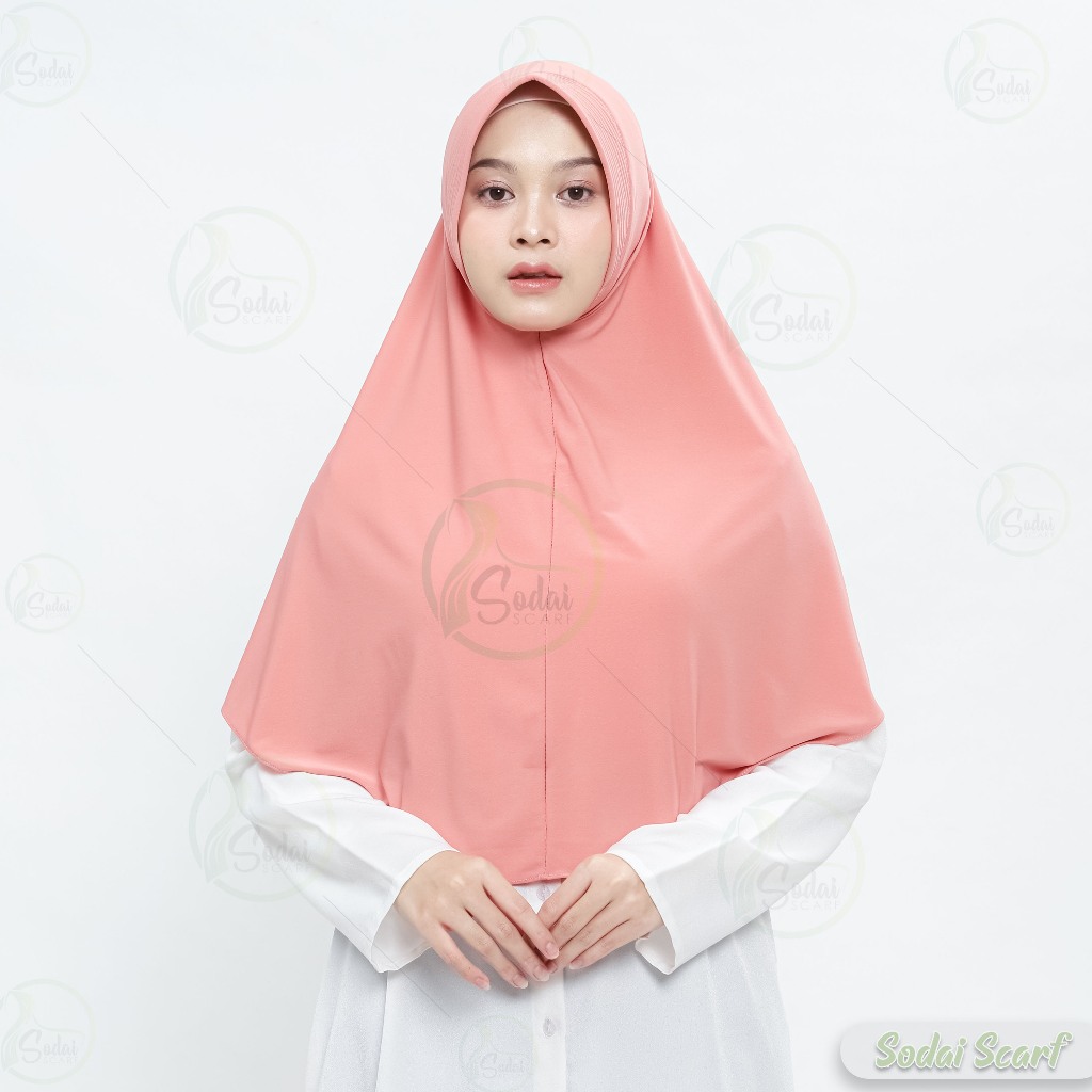 Hijab Bergo Hamidah Jersey Ukuran L