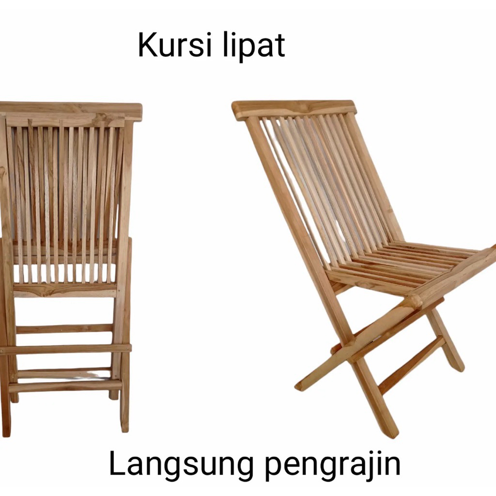 KURSI LIPAT OUTDOOR | KURSI TERAS OUTDOOR KAYU JATI