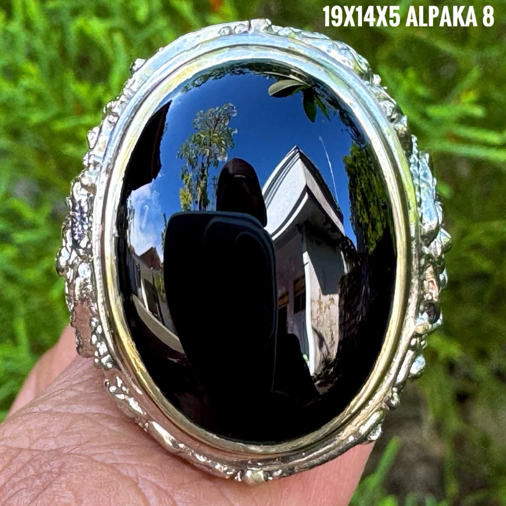 Cincin Batu Akik Natural Yaman Wulung