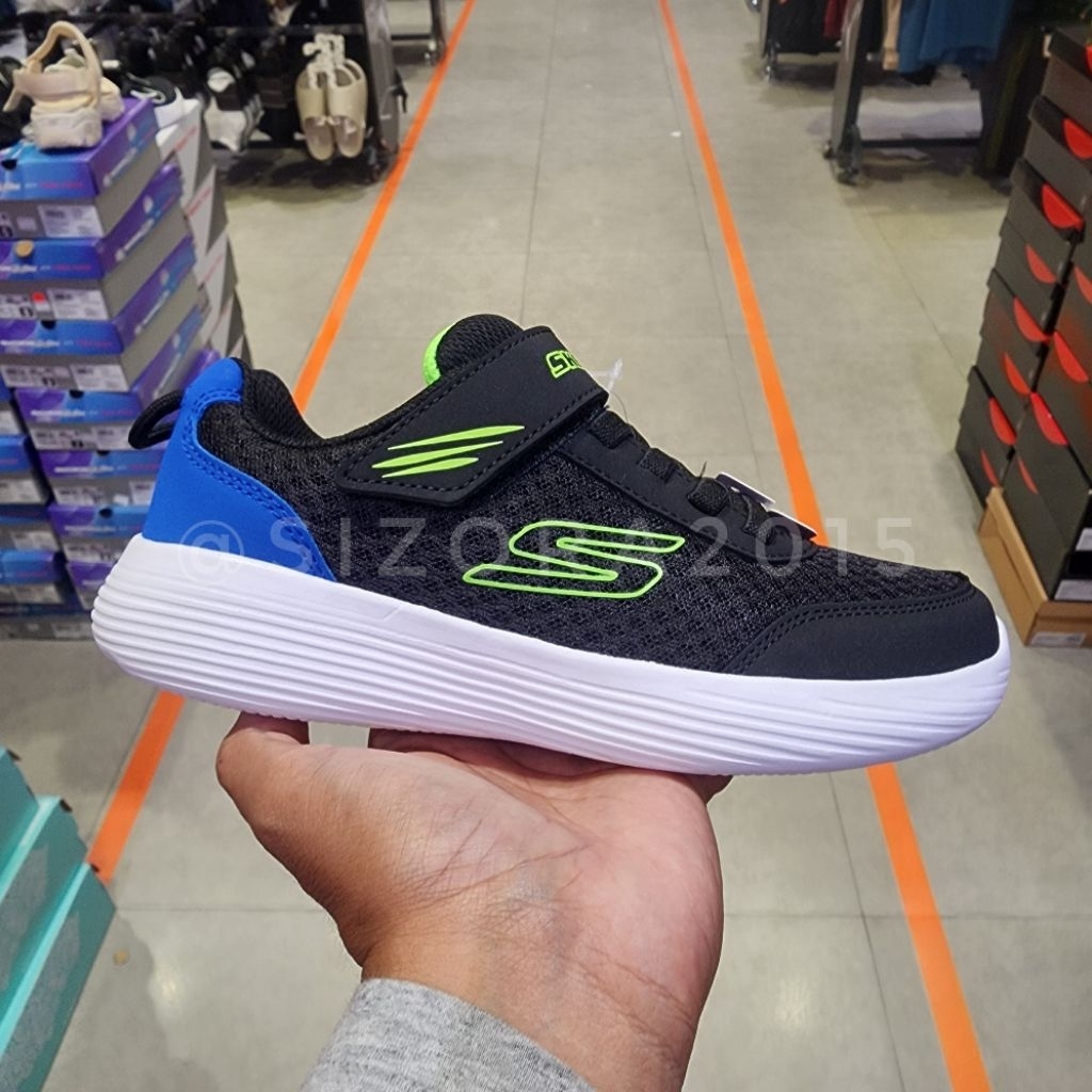 Sepatu Anak Skechers ORIGINAL GO RUN 400 V2 - QUANTA STRIDE Kids 405084L/BLK