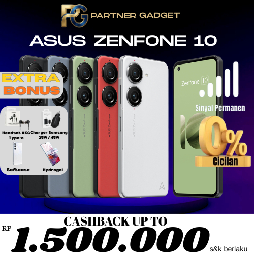 Tam | Asus Zenfone 10 16/512GB 256GB 8/256GB 128GB Garansi Resmi - MIDNIGHT BLACK, 8/128GB