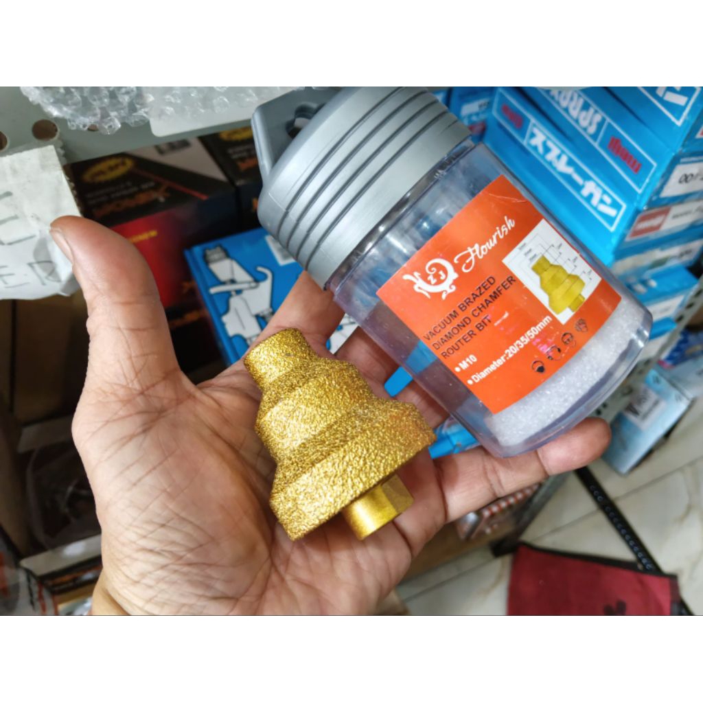 MATA BOR COUNTERSINK STEP DIAMOND CHAMFER GRANIT DIAMOND MATA BOR GERINDA PELUBANG GRANIT KERAMIK 20