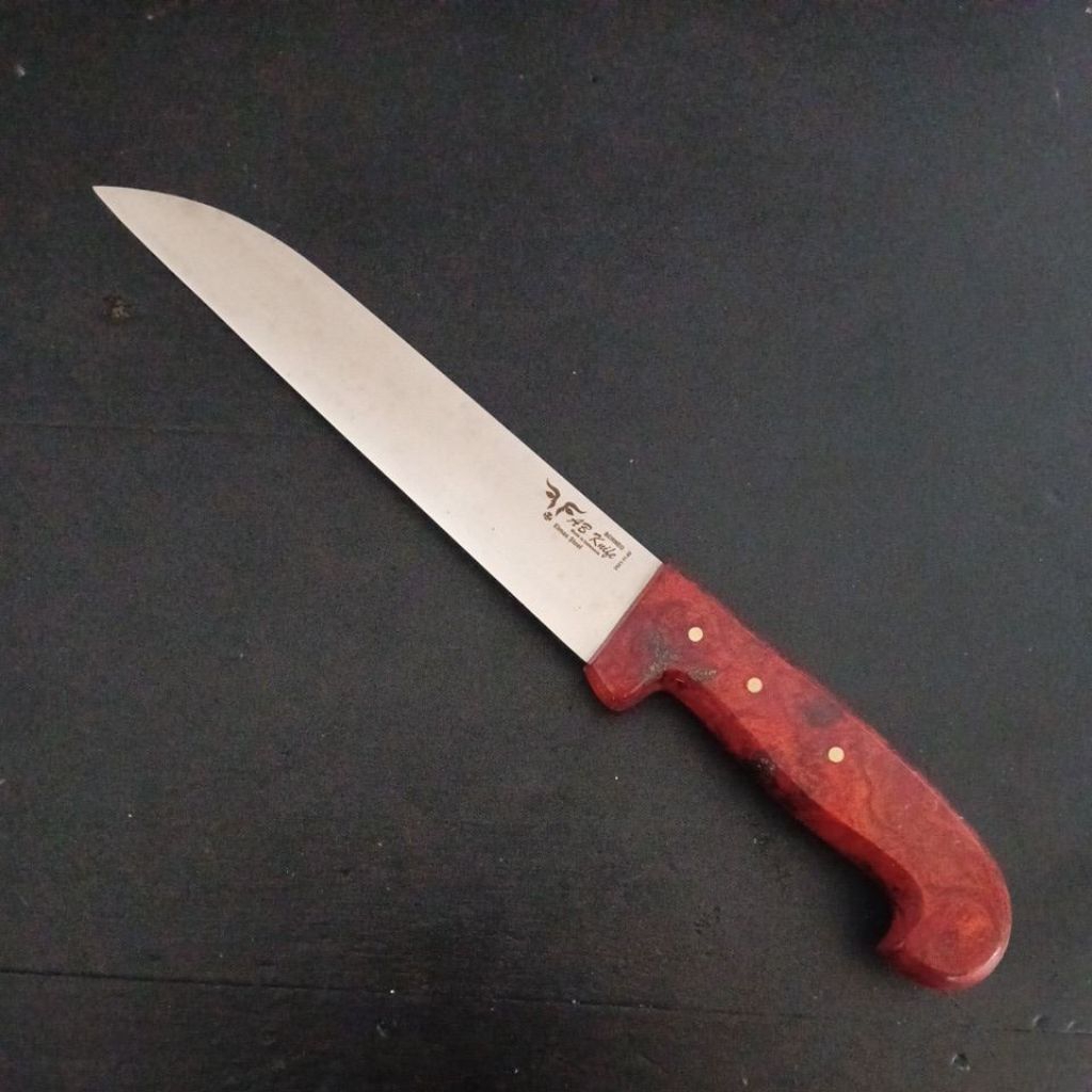 Pisau Official AB Knife, Elmax Steel 21cm (Gen.2) + Sarung