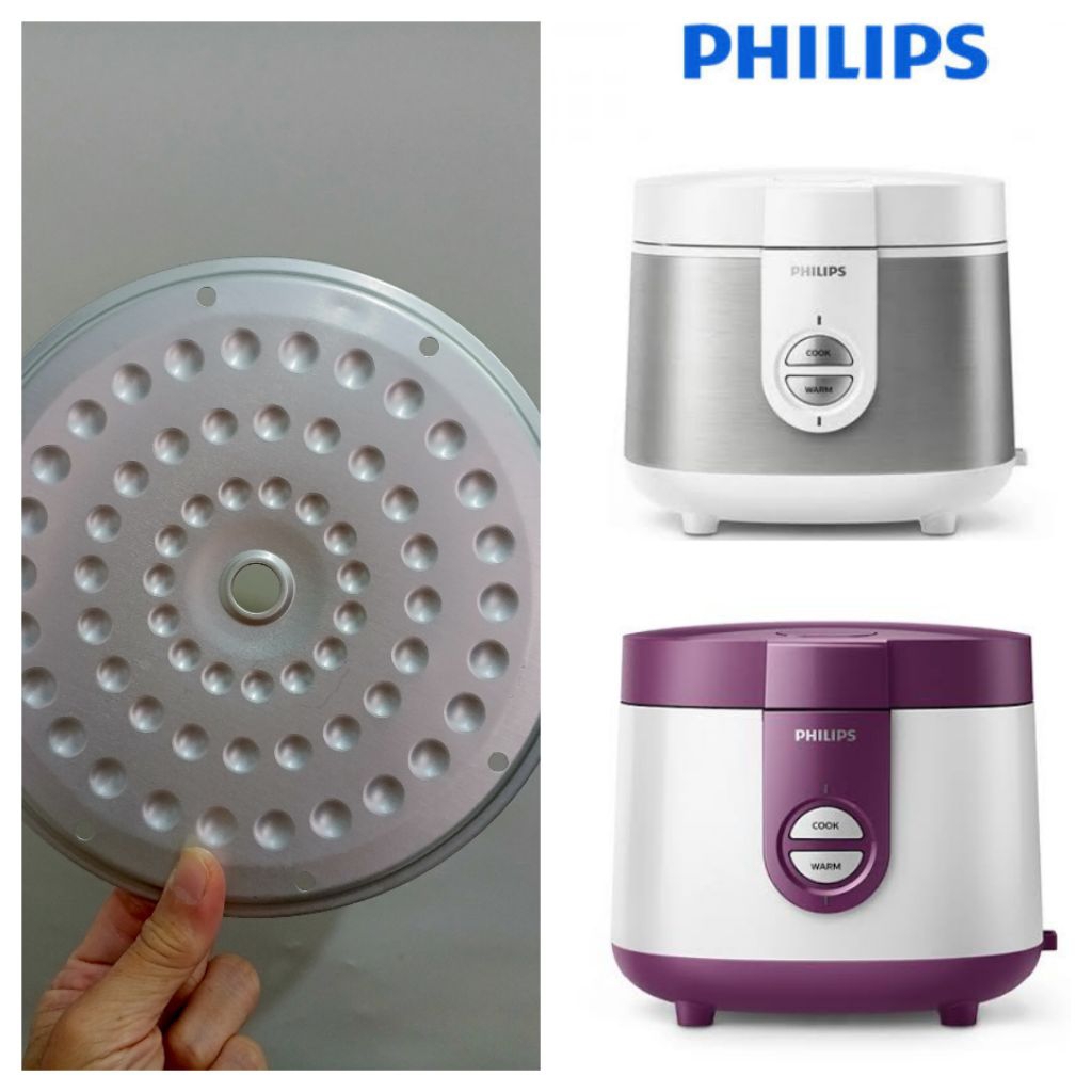 (TUTUP LEMPENGAN SAJA) Tutup Bagian Dalam (ORI PHILIPS) Utk Rice Cooker Philips HD 3116 & HD 3126